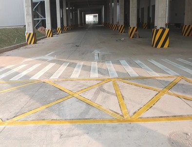 怀化怀化厂区道路标线施工